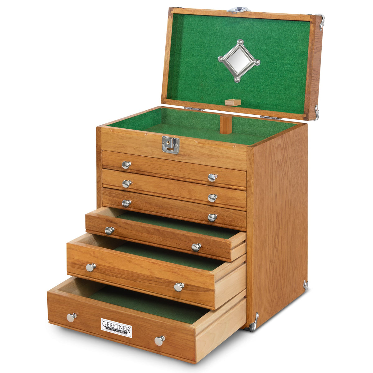 Oak 6-Drawer Mighty Portable Top Chest T16, Gerstner International