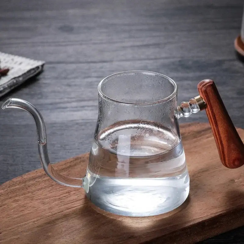Glass Wood Goose Kettle