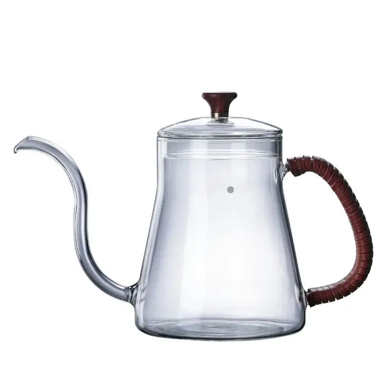 Glass Wood Goose Kettle