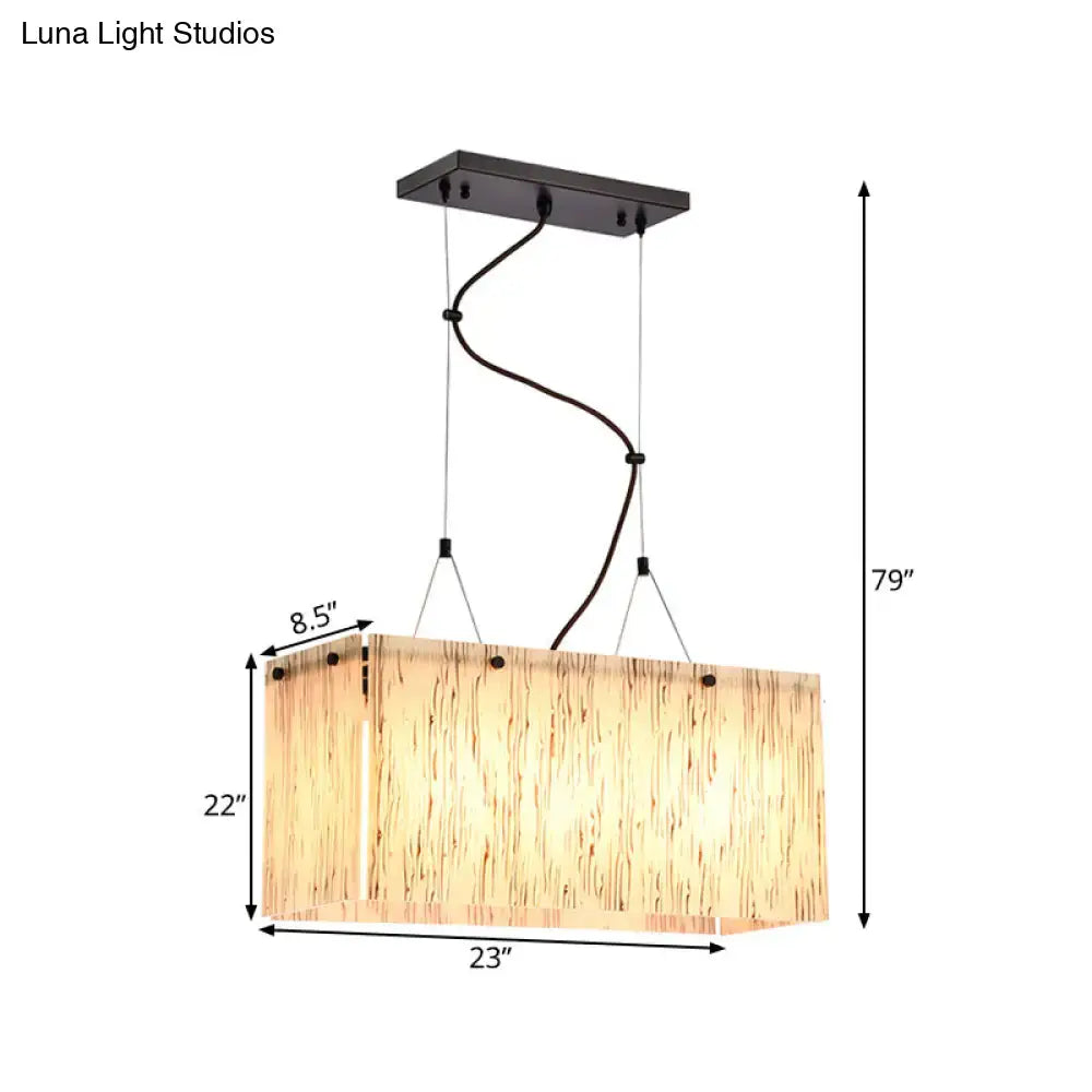 Bamboo Glass Pendant Light