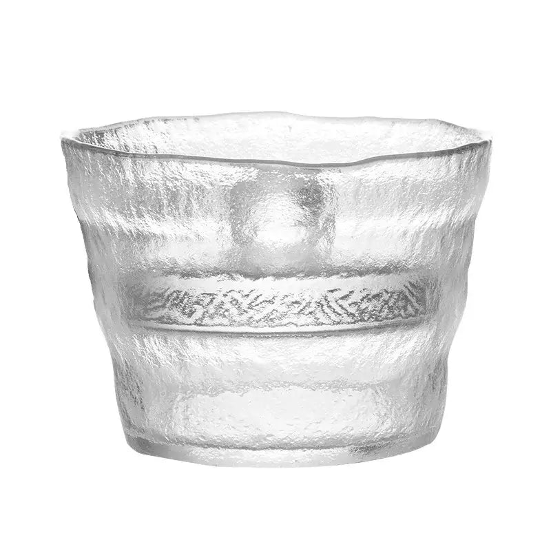Textured Glass Storage Jar