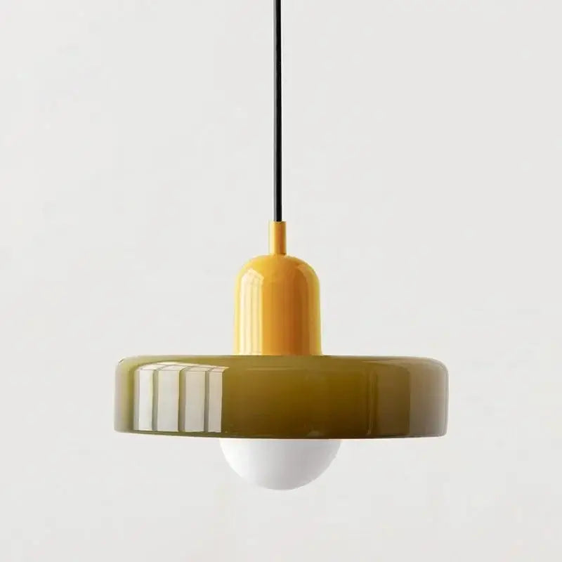 Green Glass Pendant Light