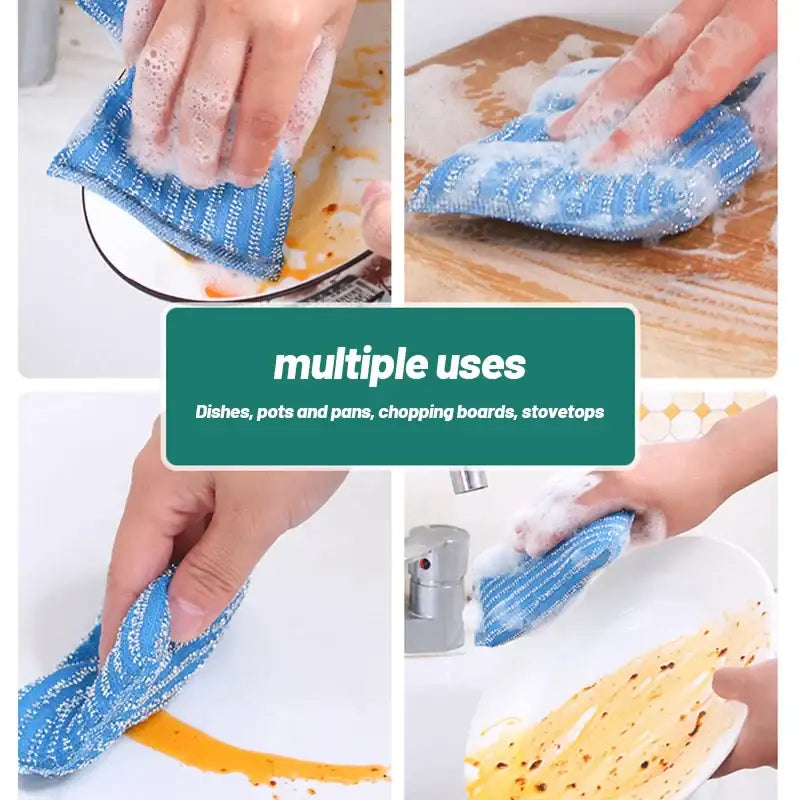 Multicolor Kitchen Scrubber Set