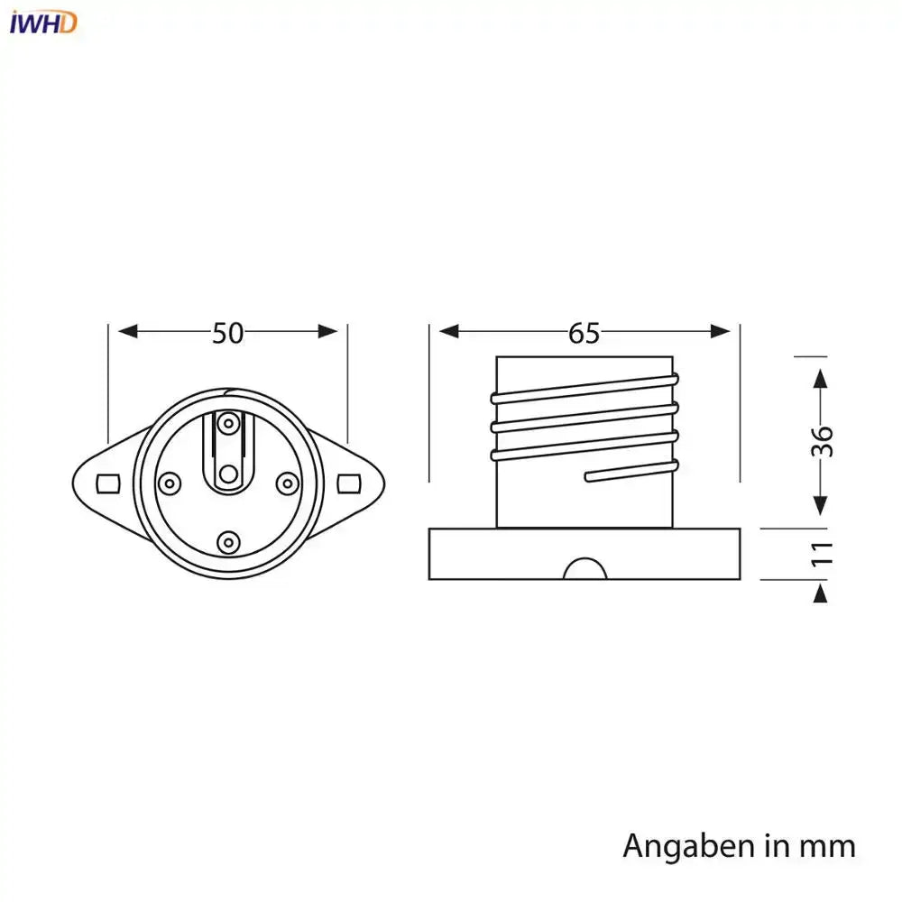 Black Brass Bulb Holder