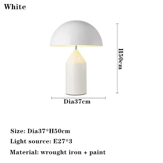 Black Gold Mushroom Lamp