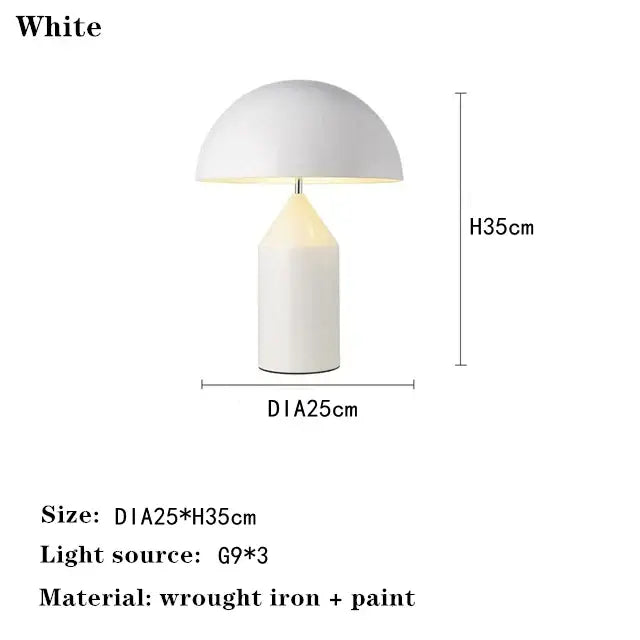 Black Gold Mushroom Lamp