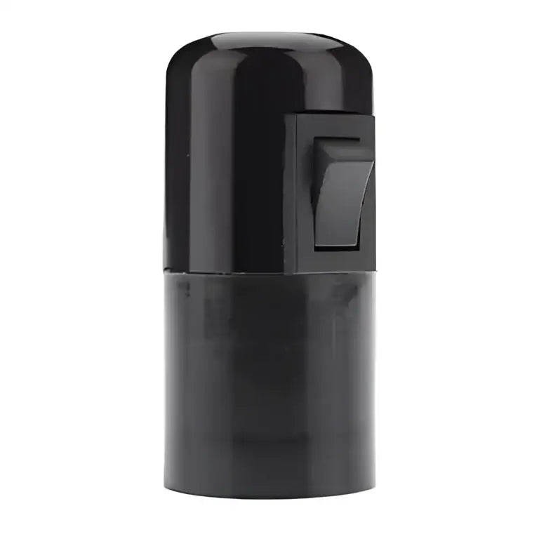 Black E27 Socket Lamp
