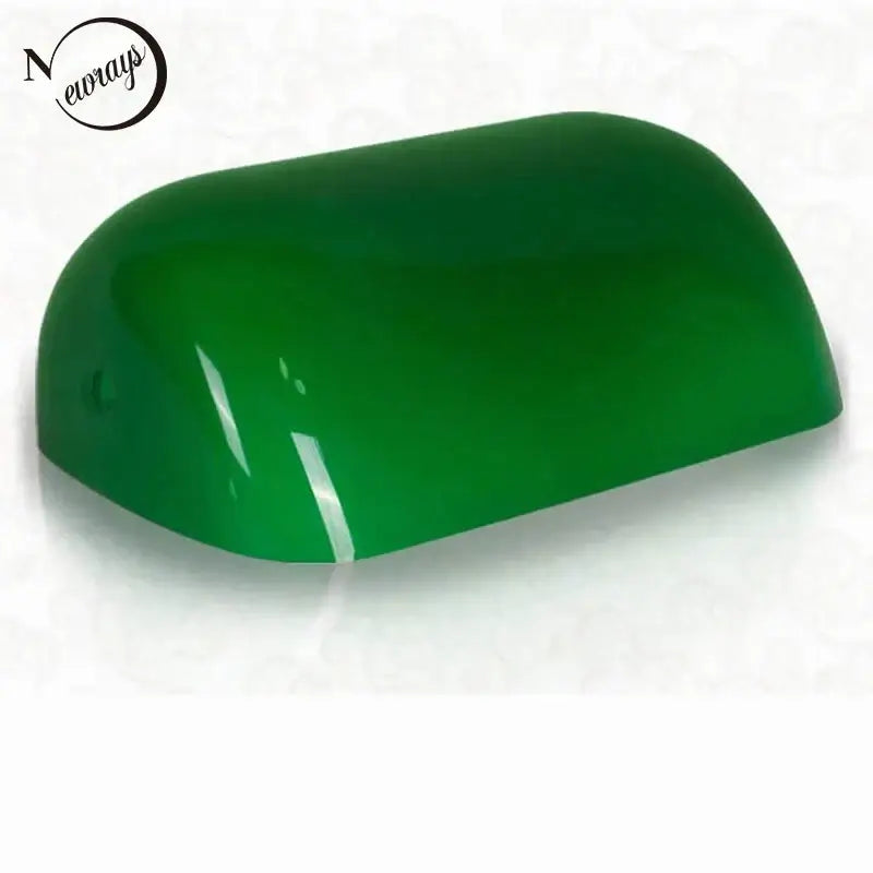 Green Glass Banker Lamp