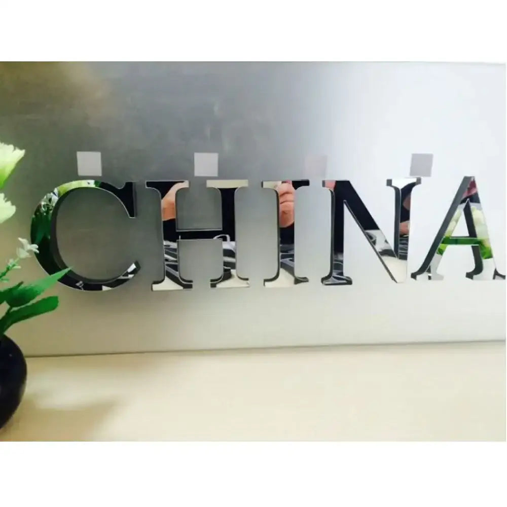 Gold Mirror Wall Letters