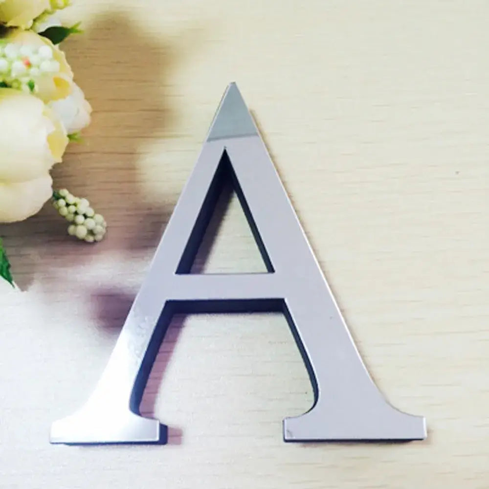Gold Mirror Wall Letters