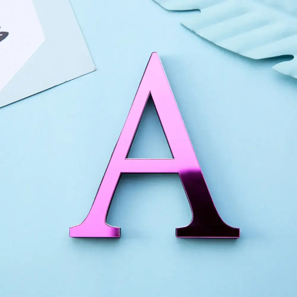 Gold Mirror Wall Letters
