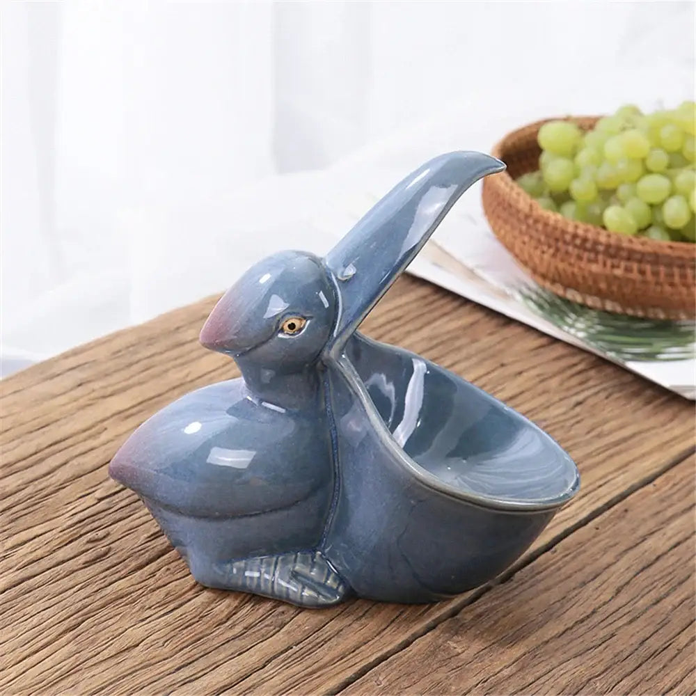 Green Ceramic Animal Canister
