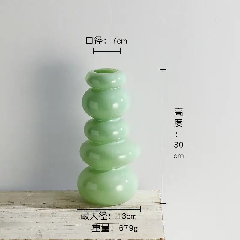 Pink Pebble Stack Vase