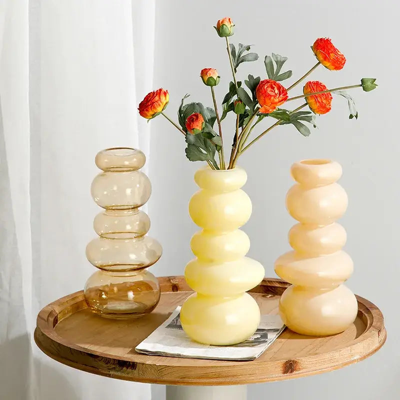 Pink Pebble Stack Vase