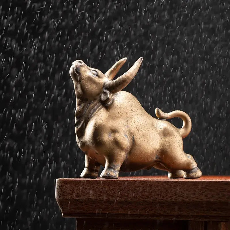 Red Bull Ceramic Figurine