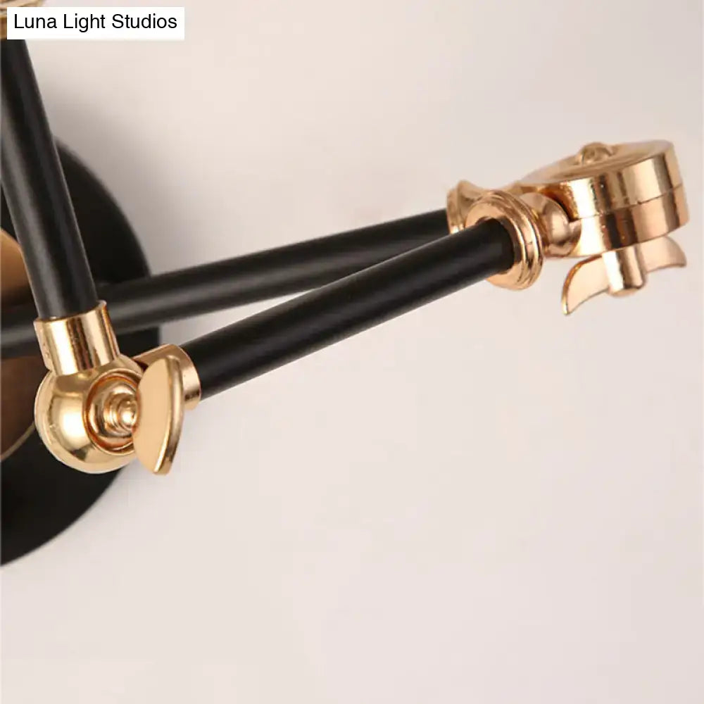 Gold Black Cone Wall Sconce