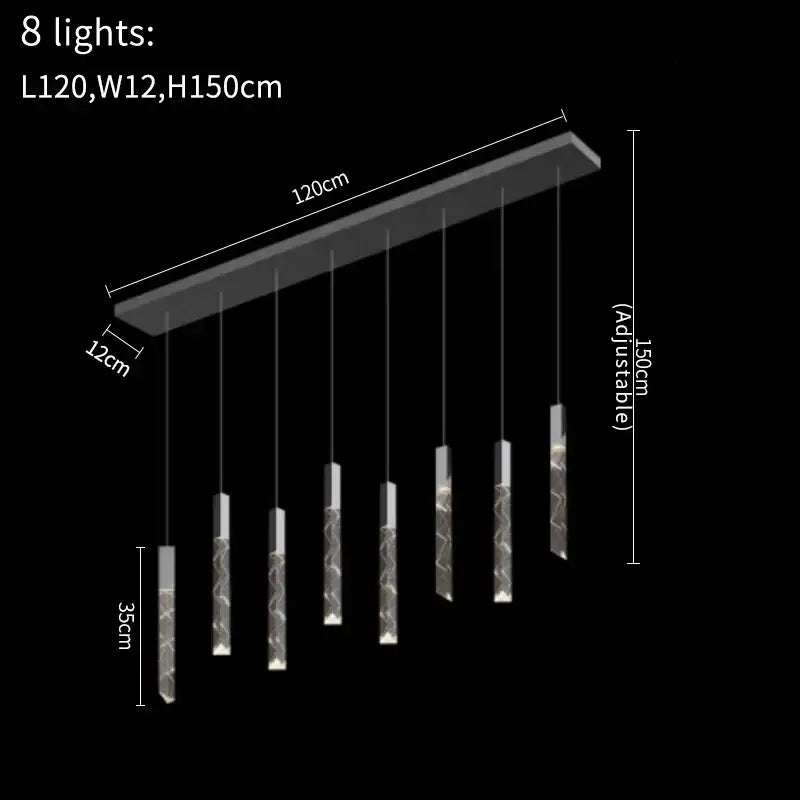 Gold Crystal 40-Light Living Room Staircase Chandelier