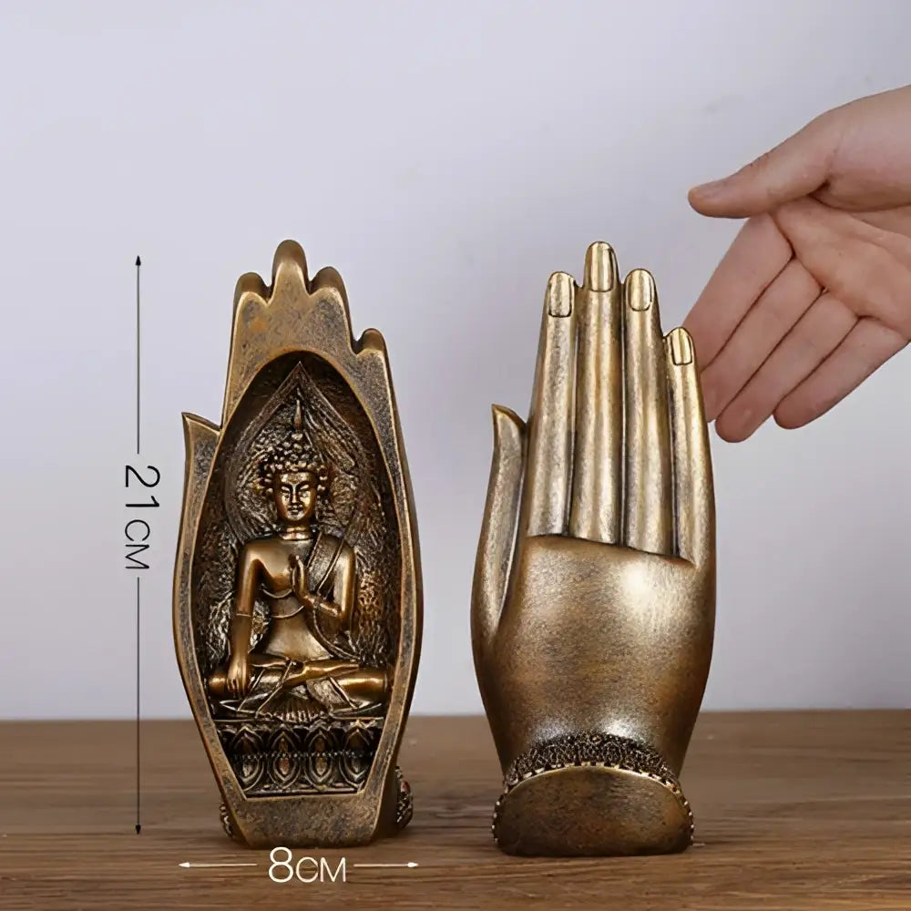 Gold Silver Buddha Figurine