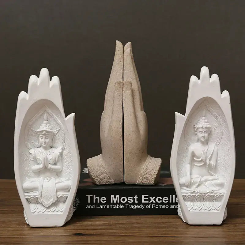 Gold Silver Buddha Figurine