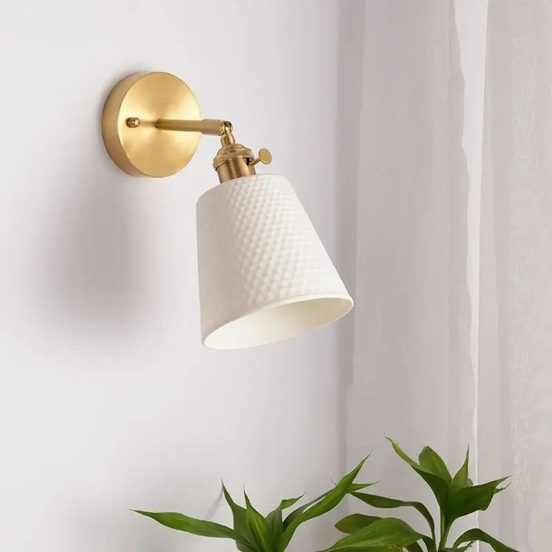 Gold Ceramic Wall Sconce