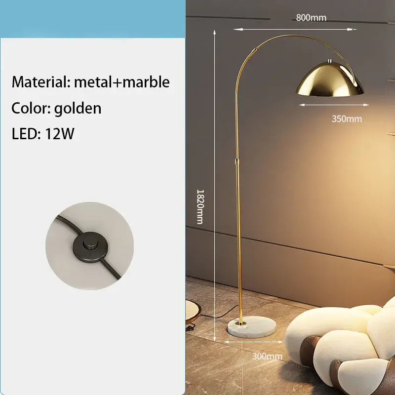 Gold Marble Floor Lamp