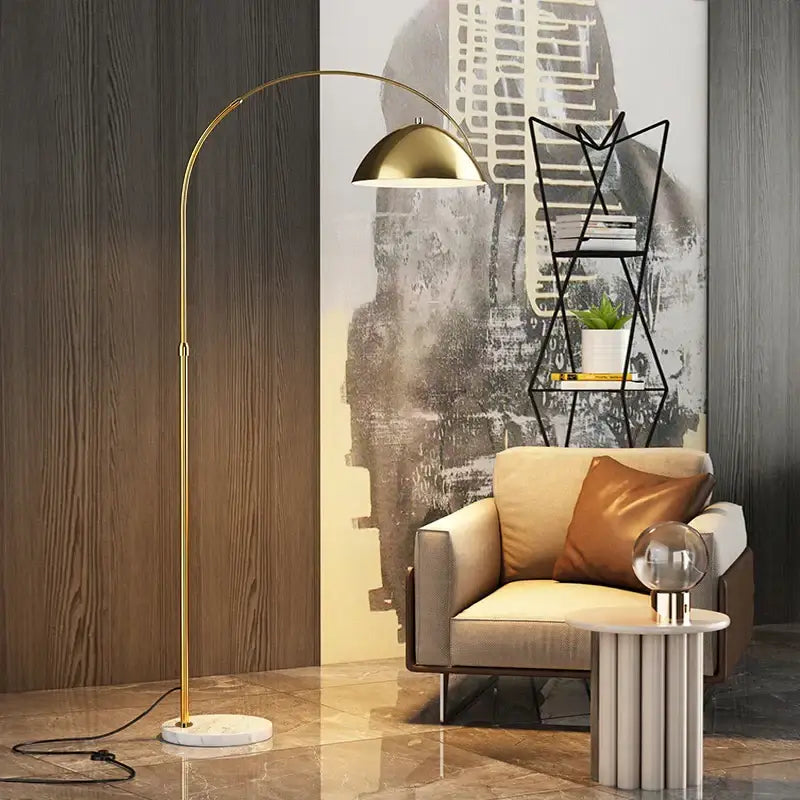 Gold Marble Floor Lamp