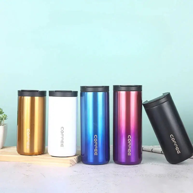 Gold Black Thermal Mug
