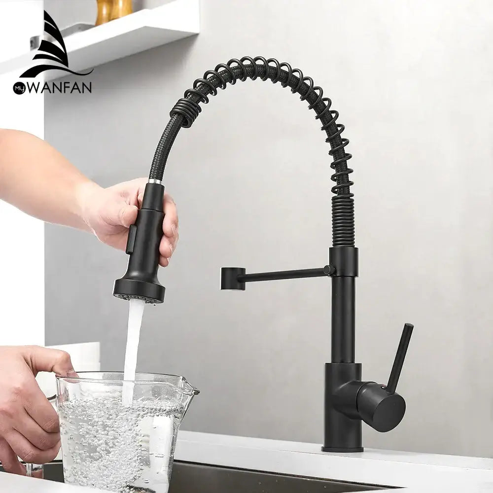 Brass Spring Kitchen Faucet