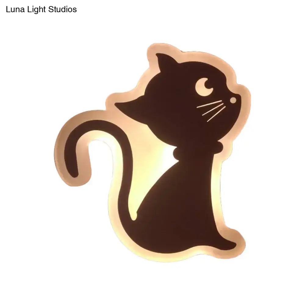 Gold Crescent LED Sconce