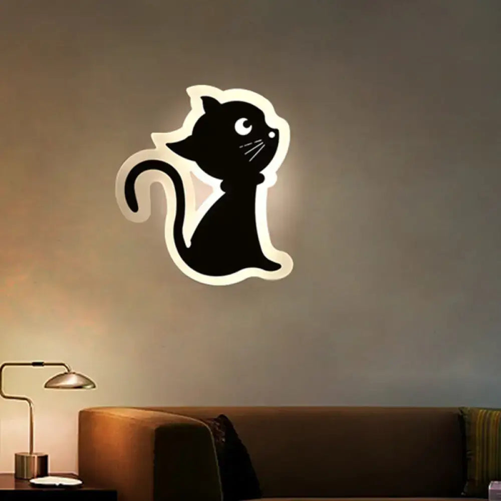 Gold Crescent LED Sconce