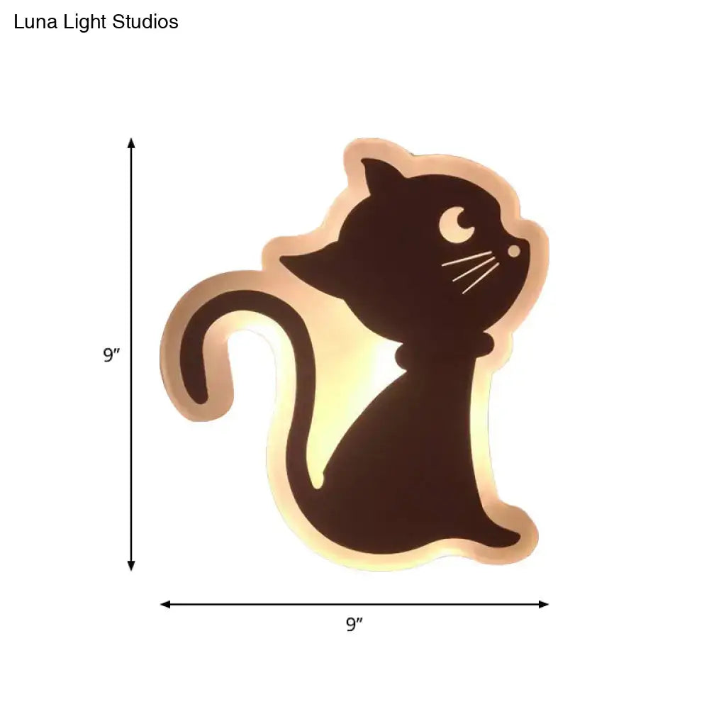 Gold Crescent LED Sconce