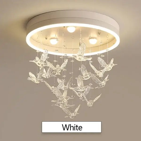 Gold Crystal Ceiling Chandelier For Kids Bedroom