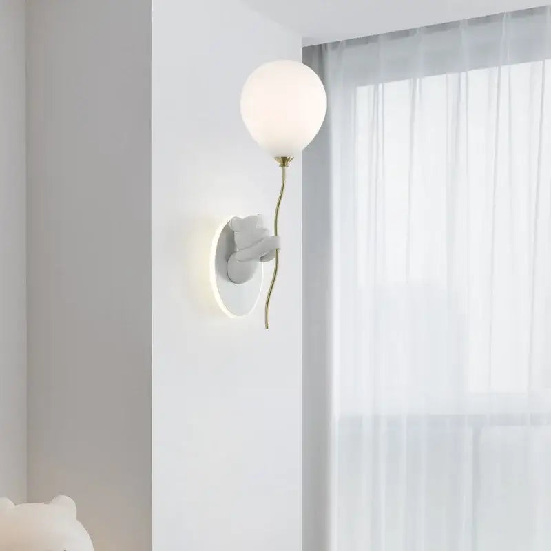 Gold Bear Balloon Lamp