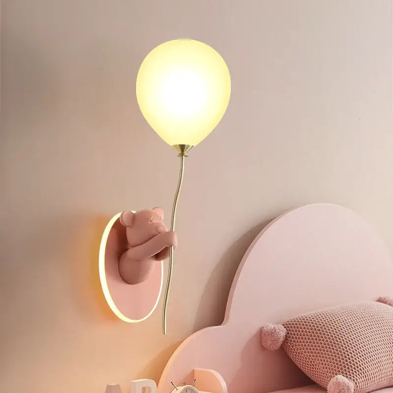 Gold Bear Balloon Lamp