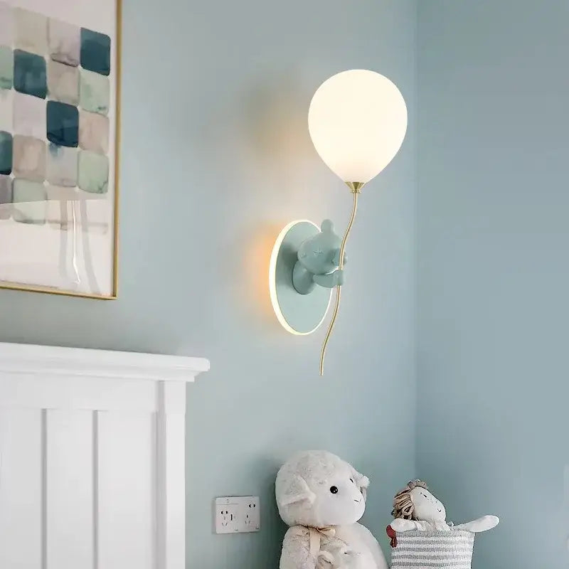 Gold Bear Balloon Lamp
