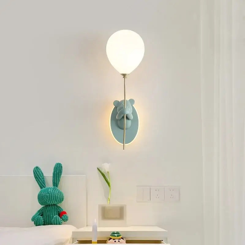 Gold Bear Balloon Lamp