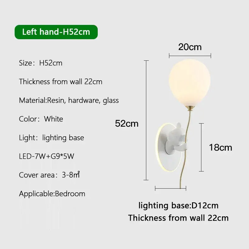 Gold Bear Balloon Lamp