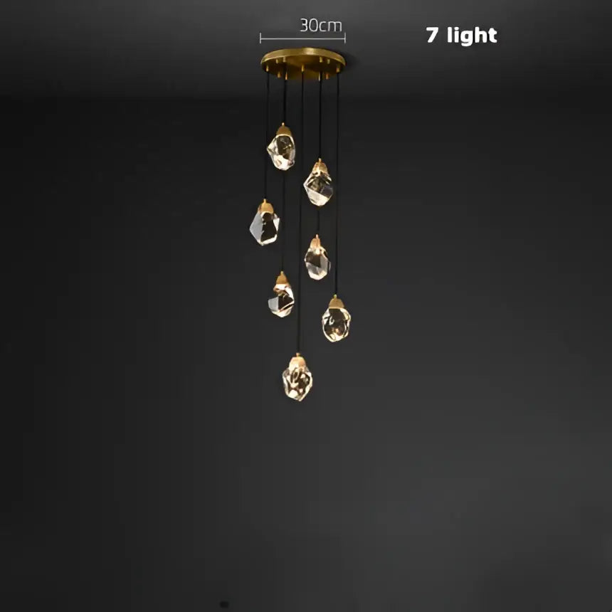 Gold Diamond Crystal 16-Light Chandelier