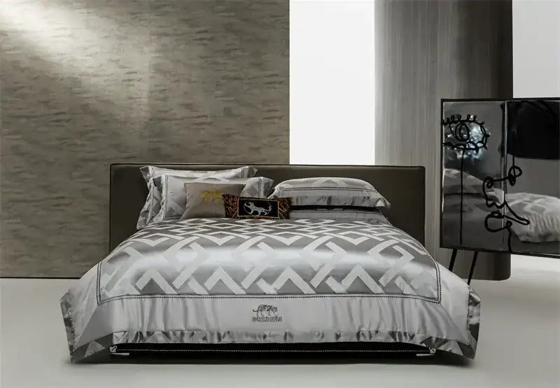 Gold Cream Jacquard Bedding