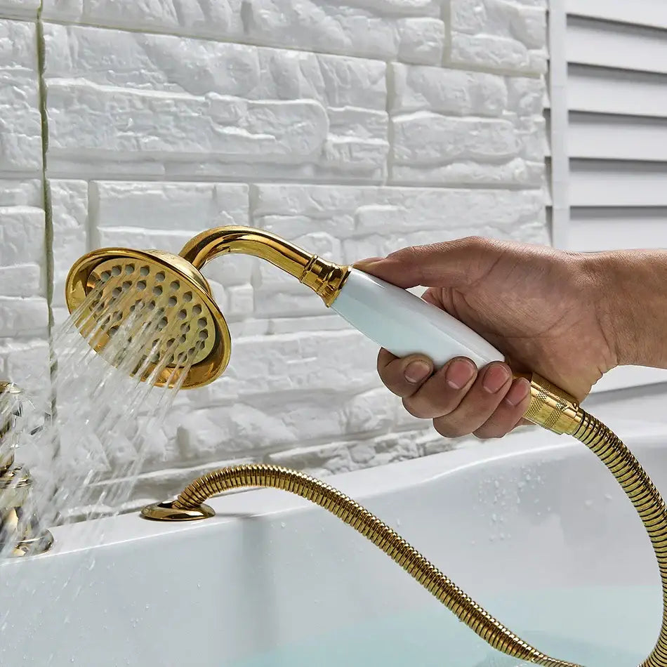 Gold Crystal Swan Faucet