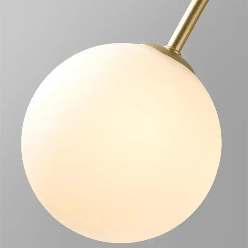 Gold Glass Ball Pendant Chandelier