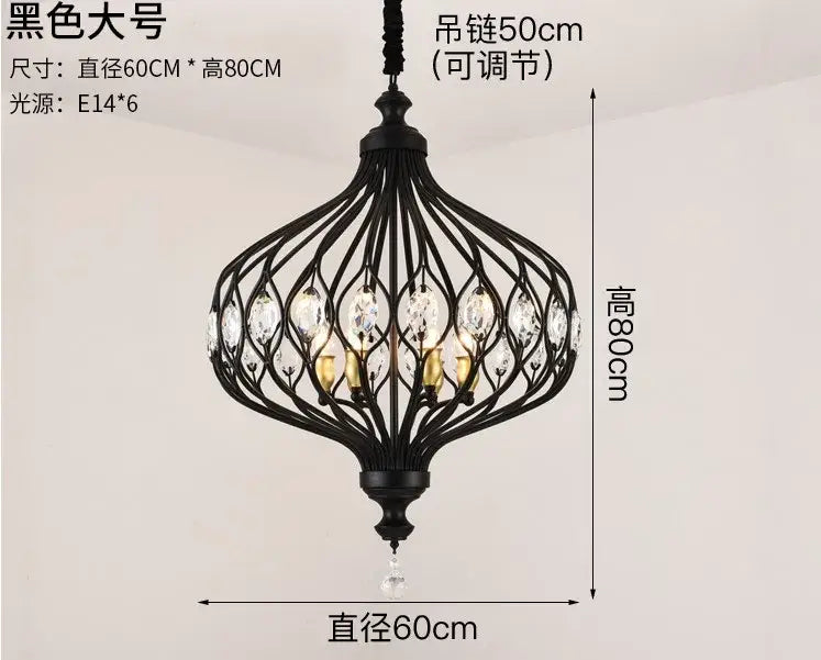 Gold Crystal Pendant Lights
