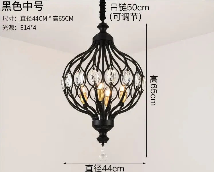 Gold Crystal Pendant Lights