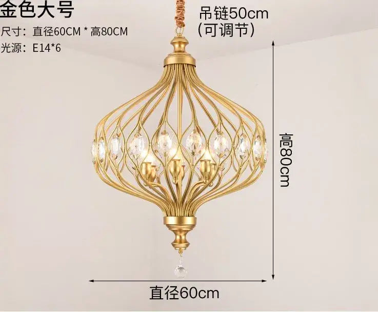 Gold Crystal Pendant Lights