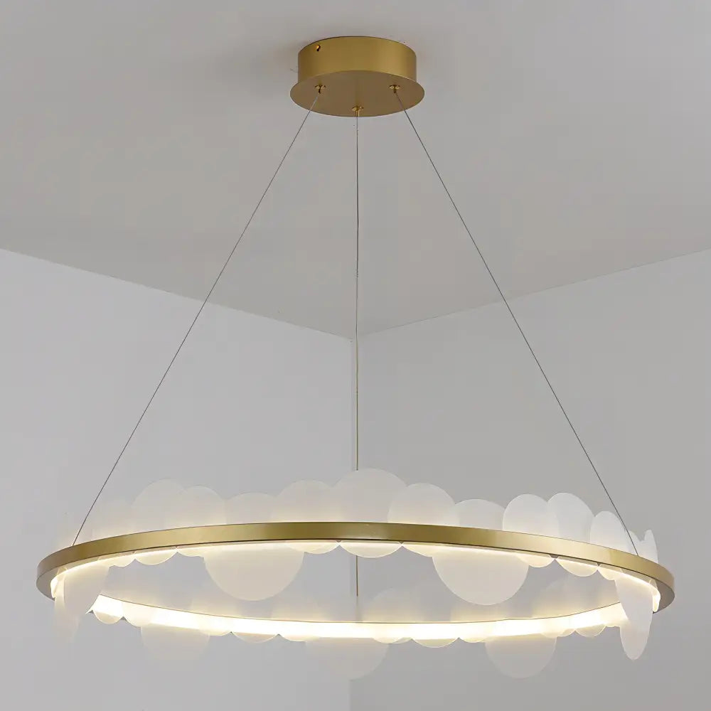 Gold Frost LED Chandelier