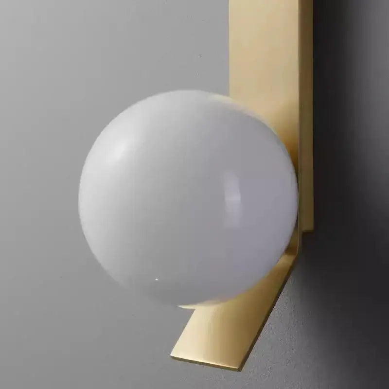 Gold Glass 2-Head Nordic Wall Lamp