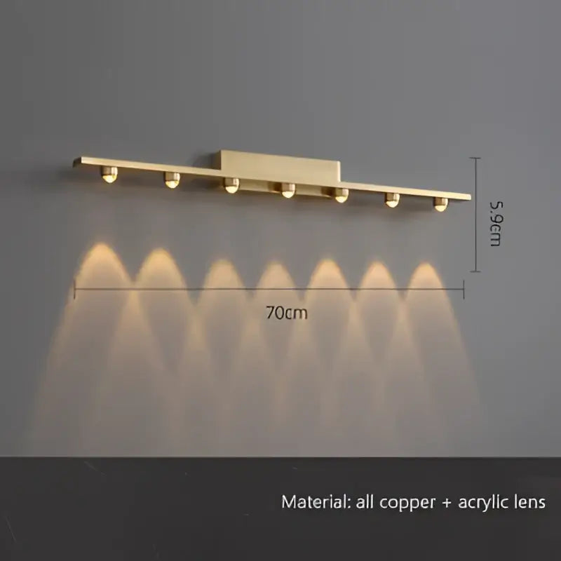 Gold Mirror Wall Sconce