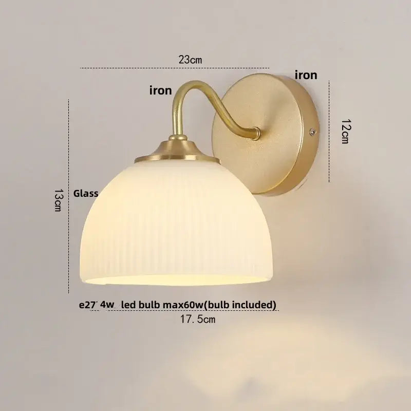 Gold Pull Chain Wall Sconce