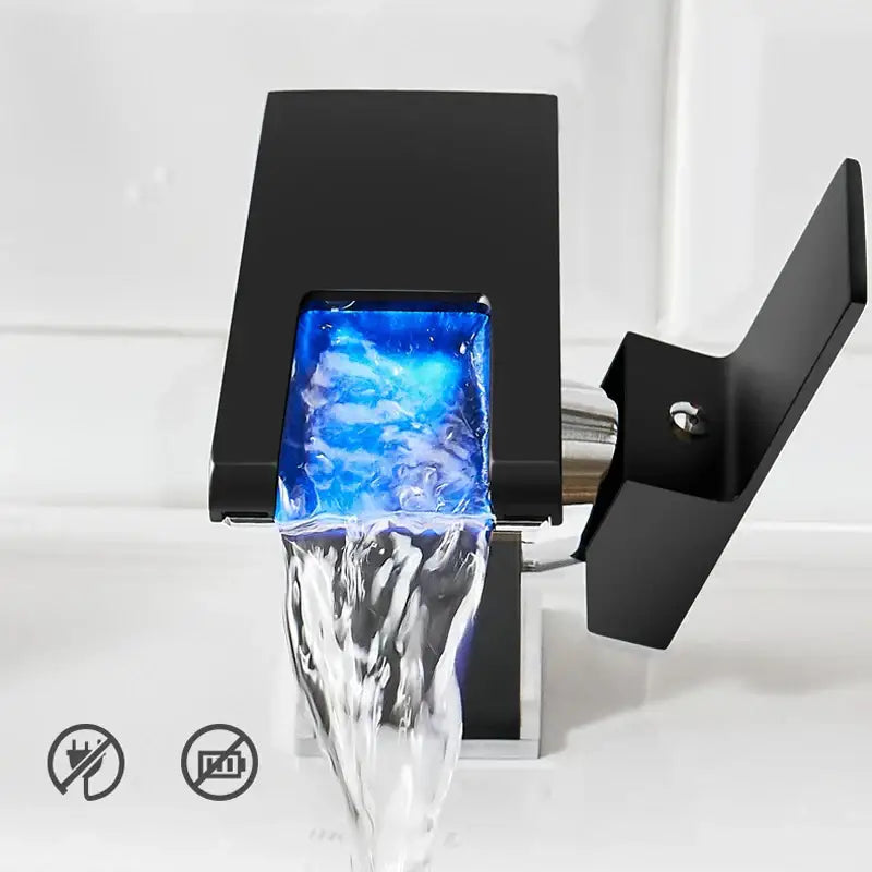 Gold LED Waterfall Faucet