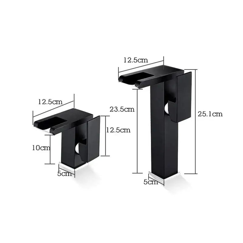 Gold LED Waterfall Faucet